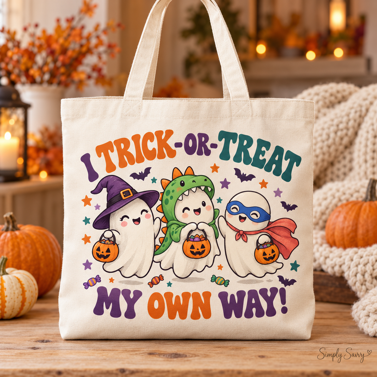I Trick-or-Treat My Own Way – Halloween Tote Bag