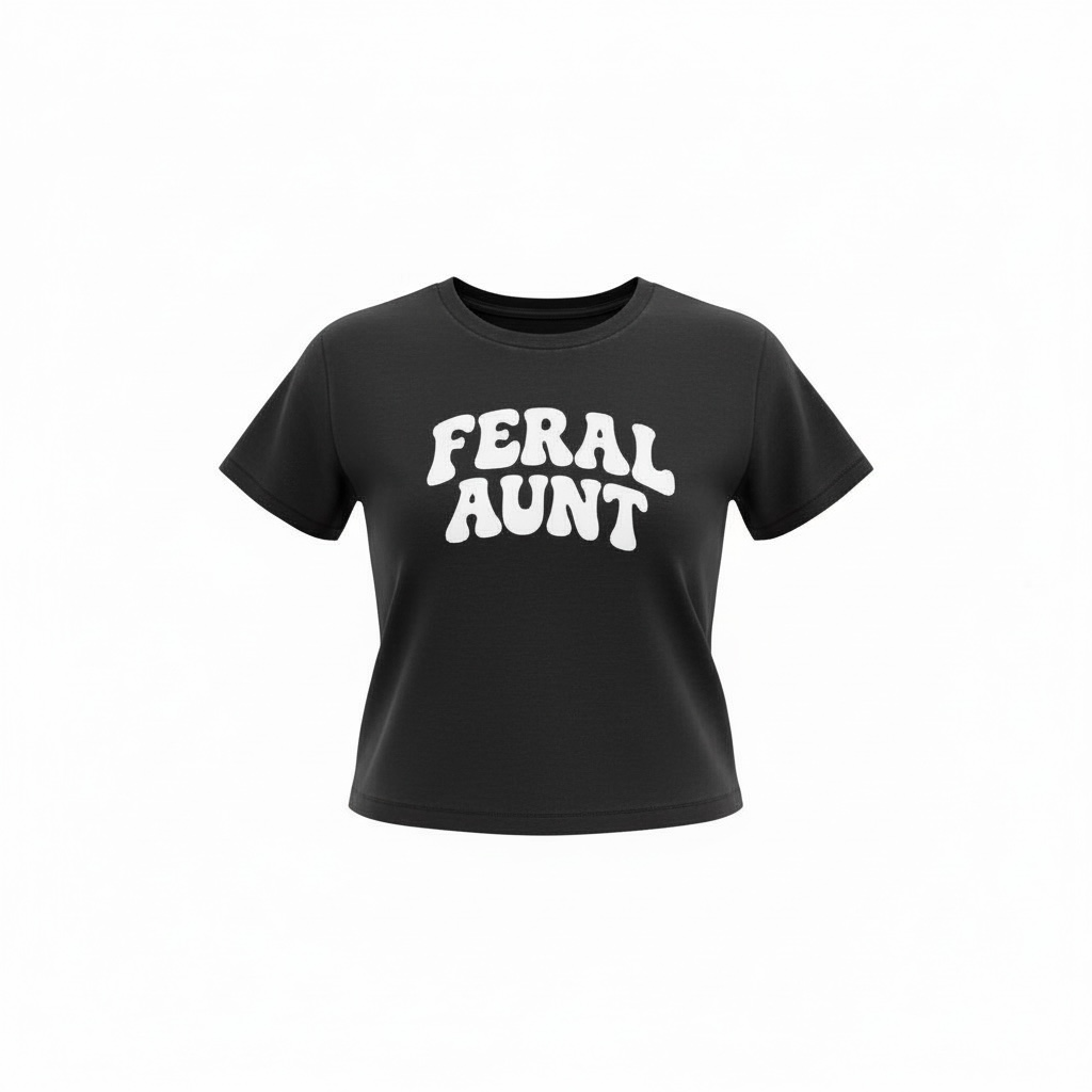 Feral Aunt with Glitter letters ✨