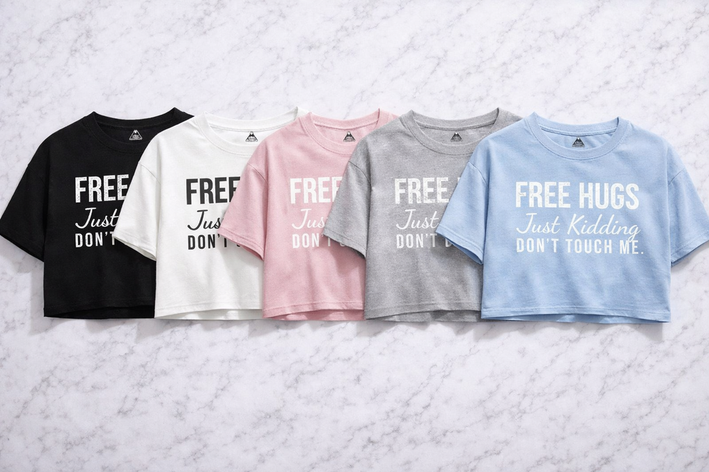 Free Hugs Just Kidding Don’t Touch Me Shirt – Funny Sarcastic Introvert Tee – Humor Graphic Shirt – Cute Attitude Tee – Unisex Funny Shirt