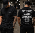 Pressure Makes Diamonds Shirt – Motivational Streetwear Tee for Men | Hustle Mindset Graphic T-Shirt