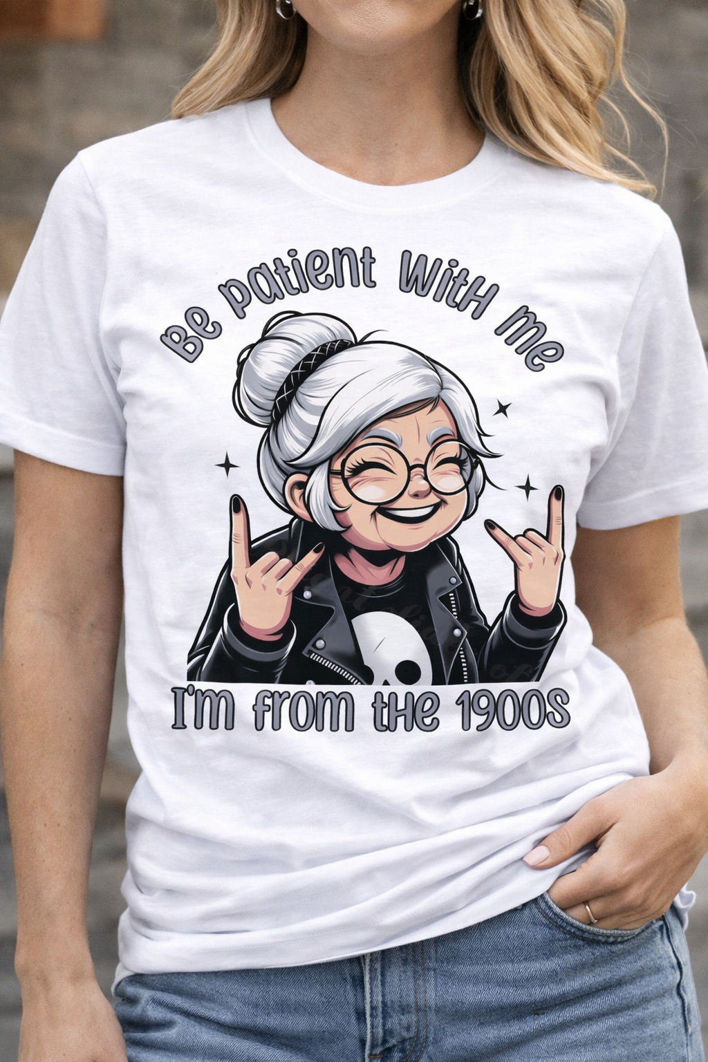 Be Patient With Me I’m From The 1900s Funny Graphic Tee – Retro Humor Shirt