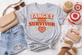 Target Run Survivor Shirt | Funny Target Lover Tee | Mom Humor Graphic T-Shirt | Cute Retro Shopping Shirt | Target Run Shirt