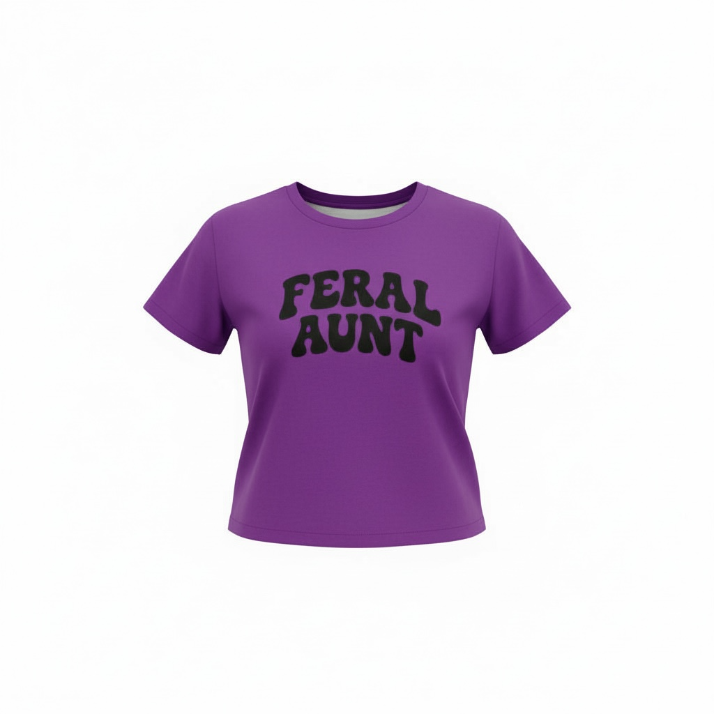 Feral Aunt with Glitter letters ✨