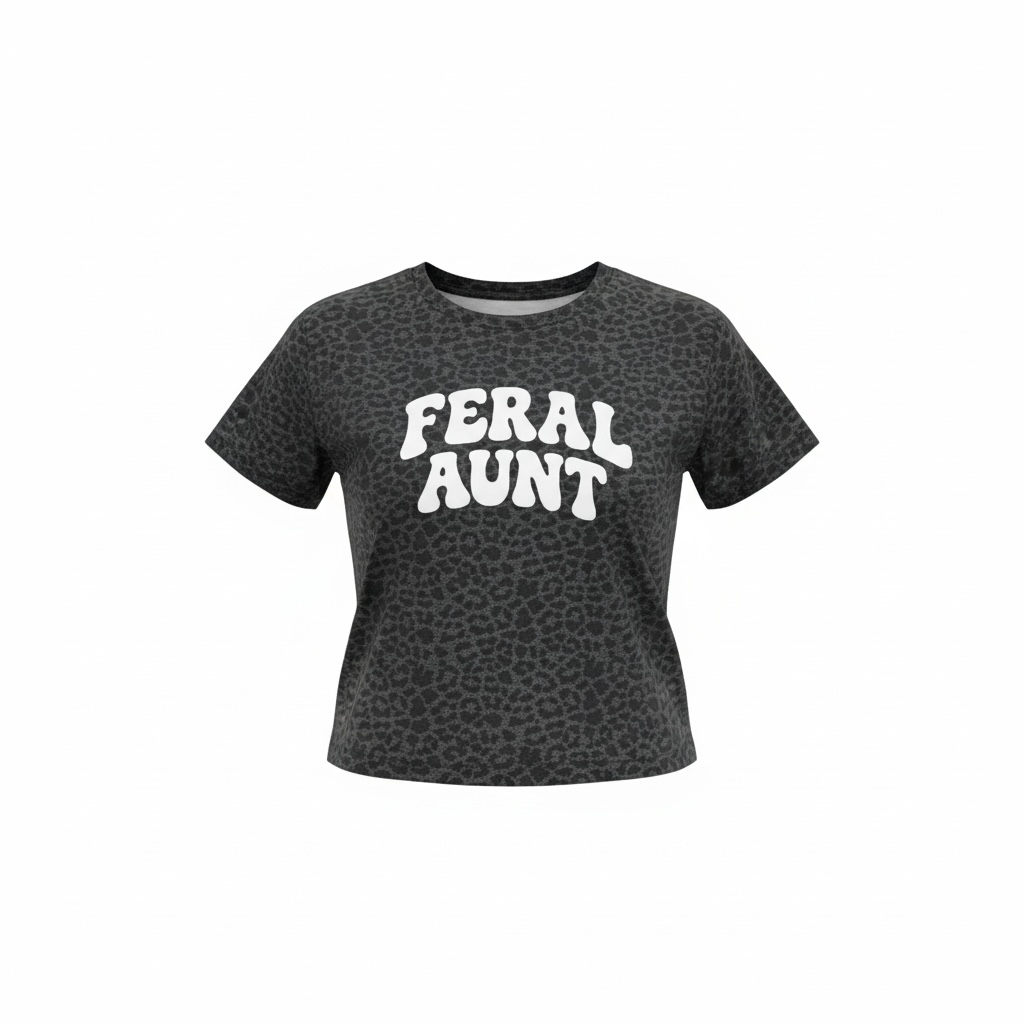 Feral Aunt with Glitter letters ✨