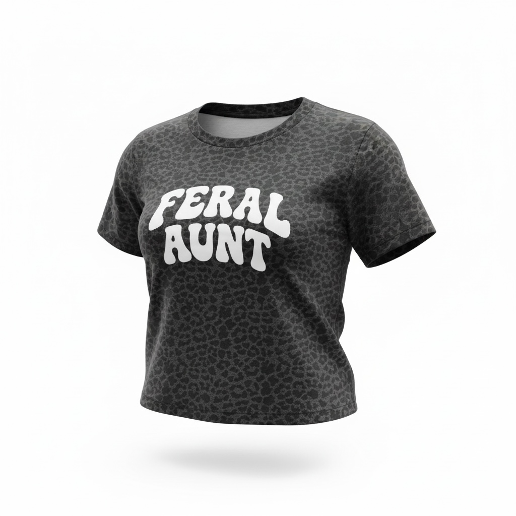 Feral Aunt with Glitter letters ✨