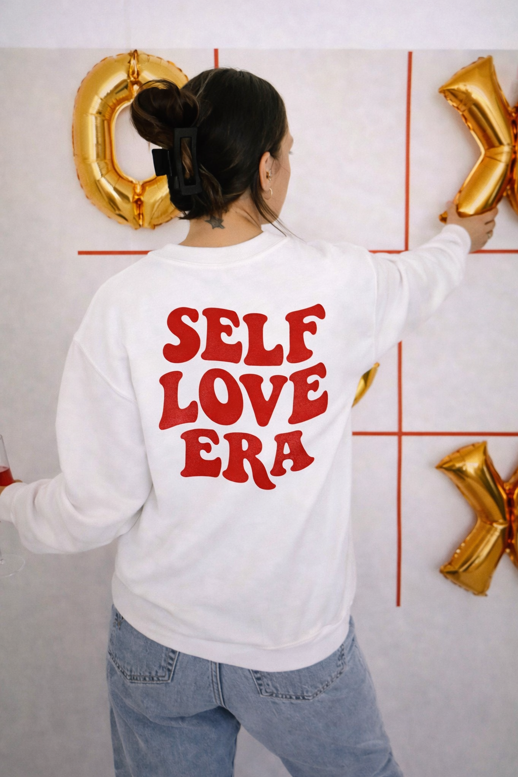 Self Love Era ✨ Sweatshirt Love Yourself ✨ Crewneck Cozy Self Care Pullover ❤️