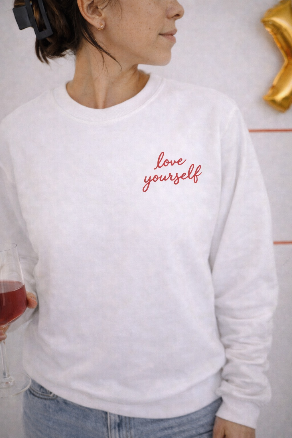 Self Love Era ✨ Sweatshirt Love Yourself ✨ Crewneck Cozy Self Care Pullover ❤️