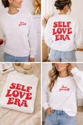 Self Love Era ✨ Sweatshirt Love Yourself ✨ Crewneck Cozy Self Care Pullover ❤️