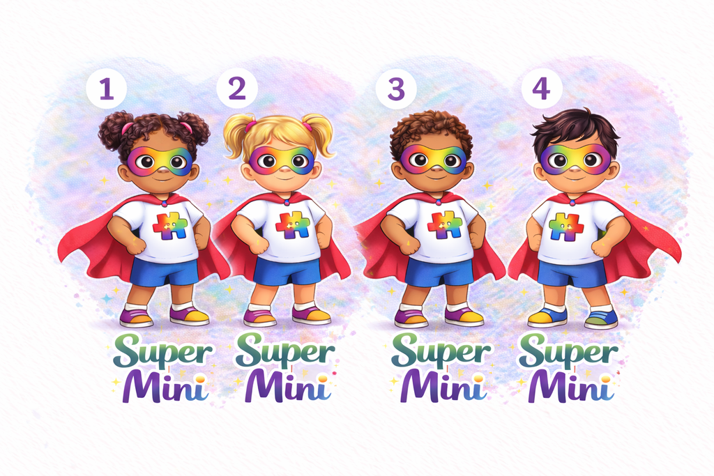 Super Mama & Mini Heroes Bundle – Celebrating Autism, Love & Strength