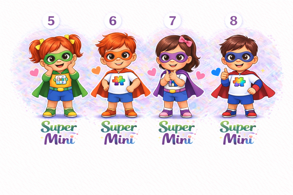 Super Mama & Mini Heroes Bundle – Celebrating Autism, Love & Strength