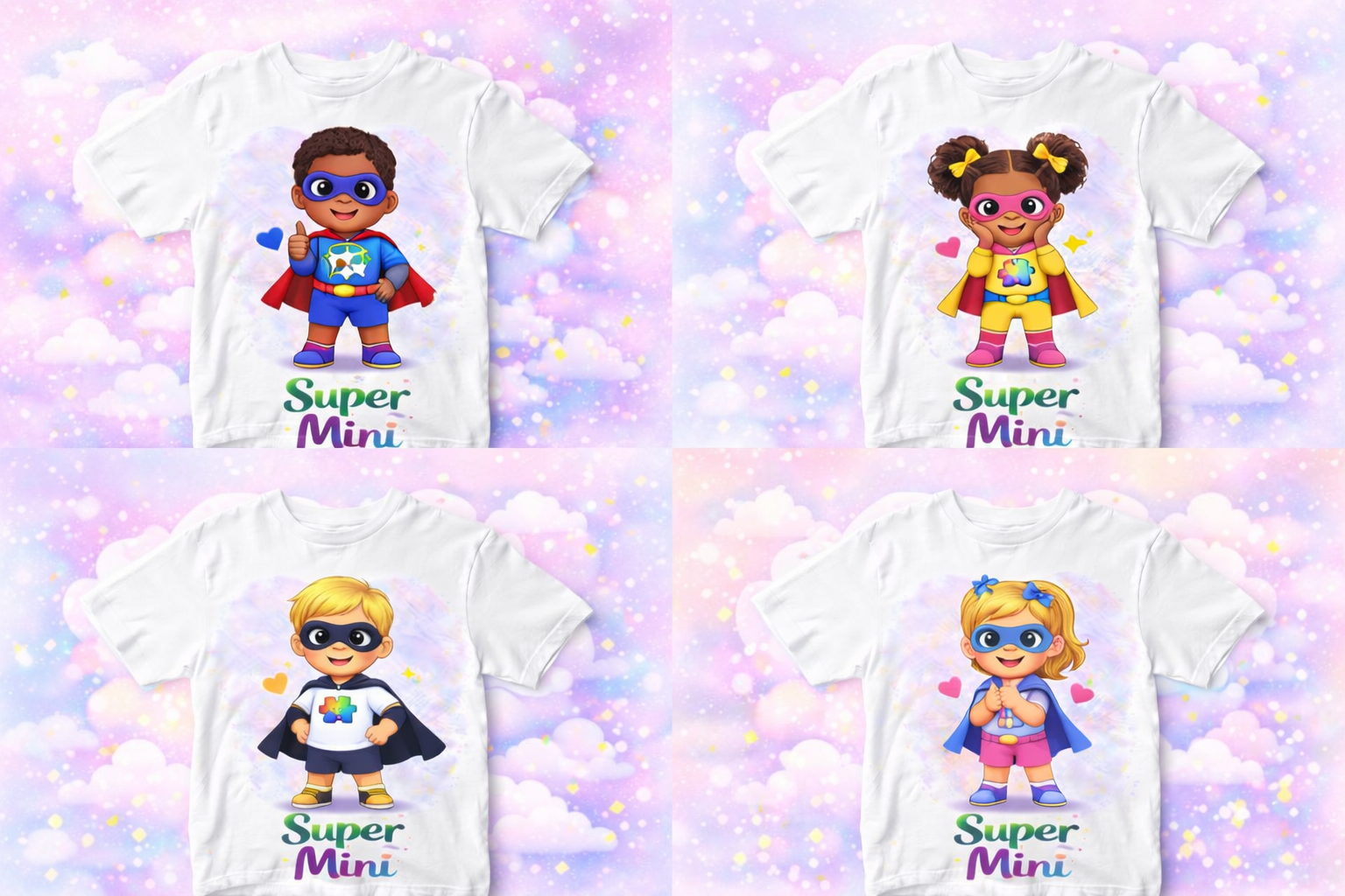 Super Mama & Mini Heroes Bundle – Celebrating Autism, Love & Strength