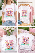 Just a Little Moody Shirt, Cute Highland Cow Tee, Trendy Cow Graphic T-Shirt, Funny Moody Cow Shirt, Women Cute Western Tee 🐮