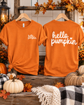 Hello Pumpkin Front & Back Fall Tee