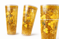 Golden Honey Bee Glitter Tumbler – 16oz Honey Drip Bee Cup