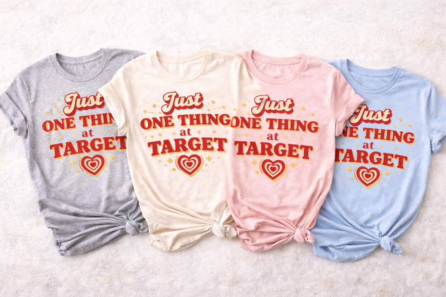 Just One Thing at Target Shirt | Funny Target Lover Tee | Mom Humor Graphic T-Shirt | Cute Retro Shopping Shirt