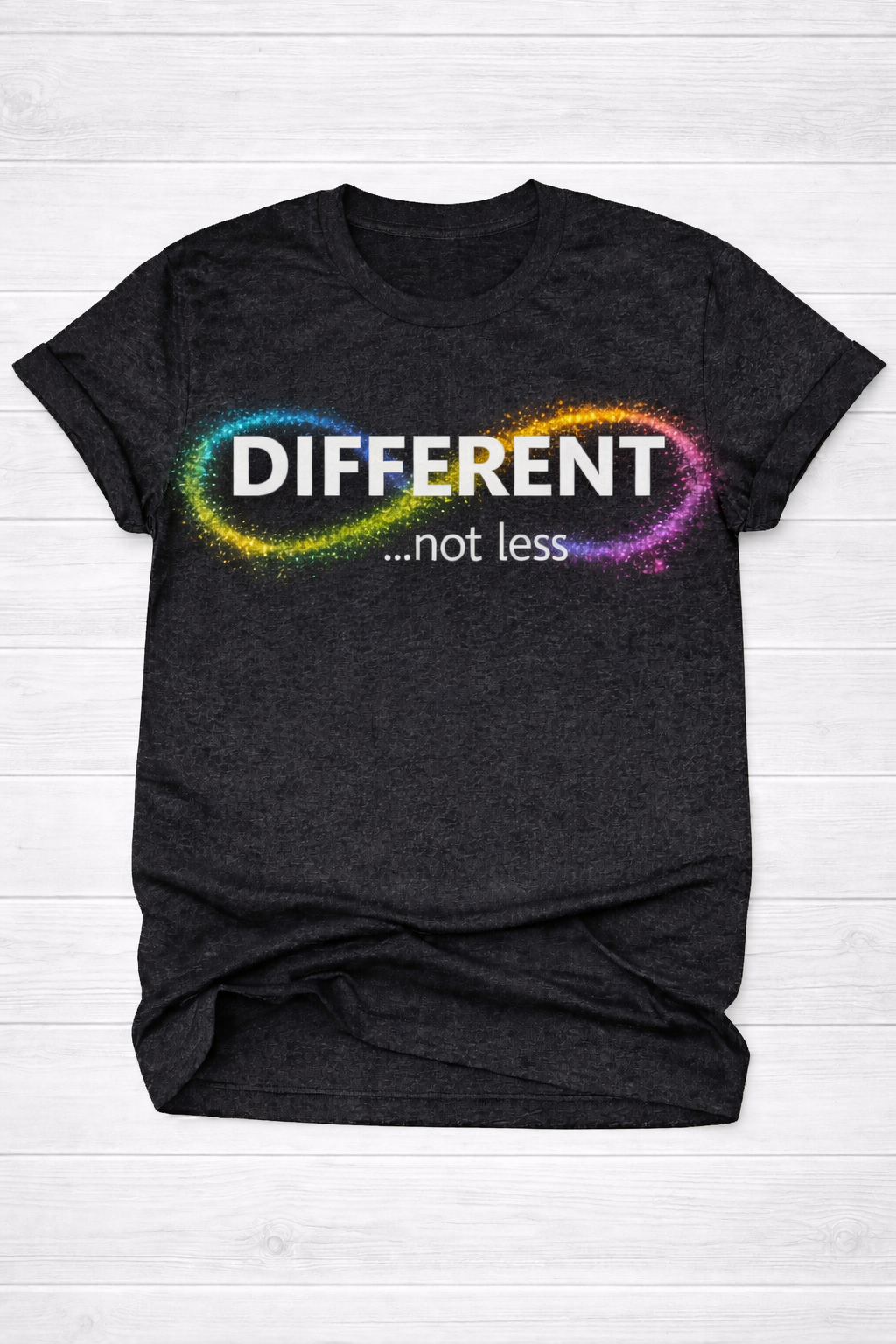 Different Not Less Shirt – Autism Awareness Tee | Neurodiversity Shirt |Inclusive Infinity Symbol Tee