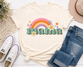 Retro Mama Rainbow Shirt | Groovy Mama Tee | Boho Mom Graphic Tee | Cute Mom Shirt | Trendy Mama Outfit | Gift for Mom