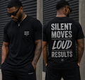 Silent Moves Loud Results Shirt – Motivational Streetwear Tee for Men | Discipline Mindset Graphic T-Shirt