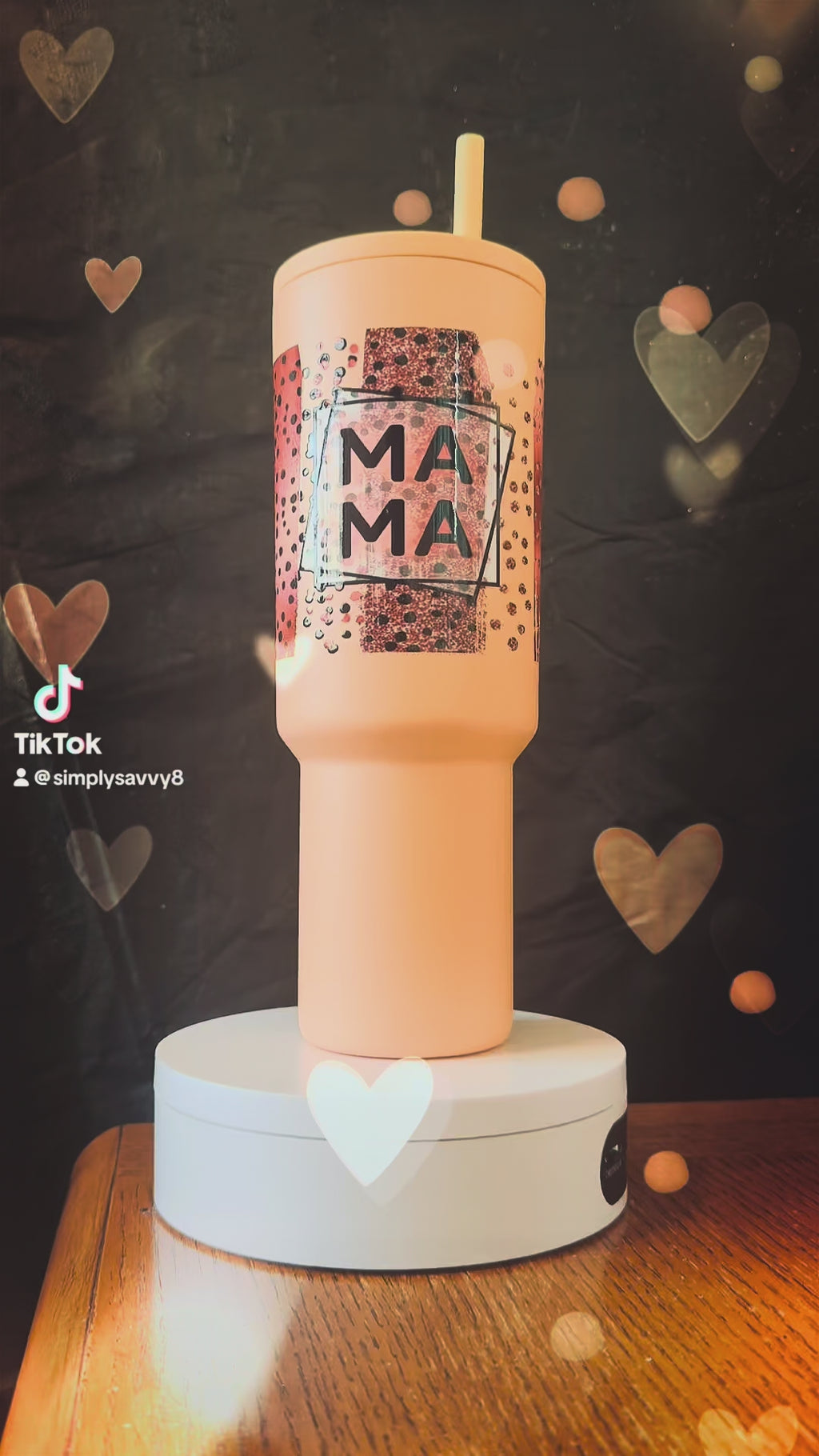 Simply Savvy™ Signature Mama Luxury 40oz Glitter Tumbler